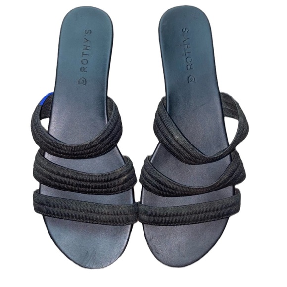 Rothy's Shoes - Rothy’s black 3 strap sandals